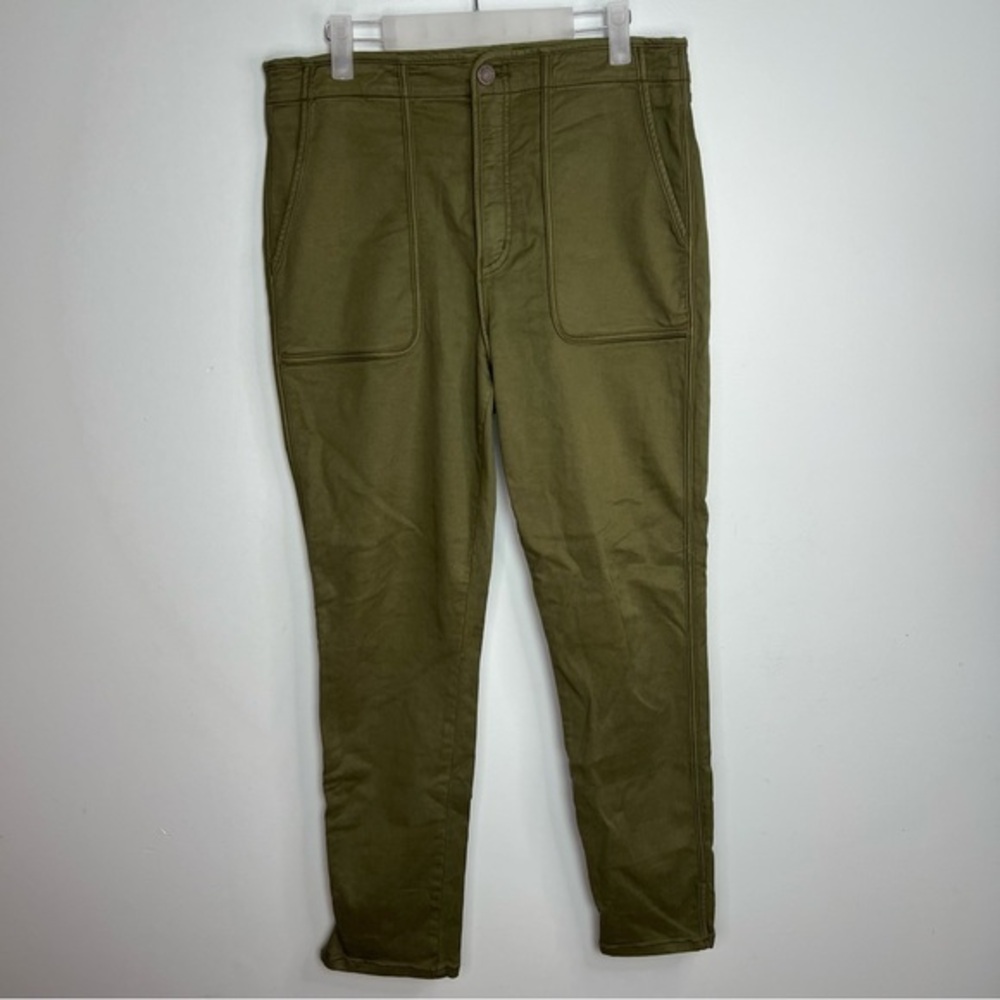 Joie Olive Green Utility Pants Stretch Cotton Lyocell Size 30